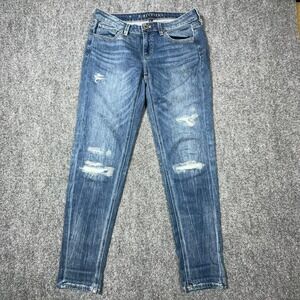 White House Black Market The Girlfriend Jeans Medium Wash Slim Sz 2 570181336